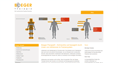 Desktop Screenshot of boeger-therapie.com